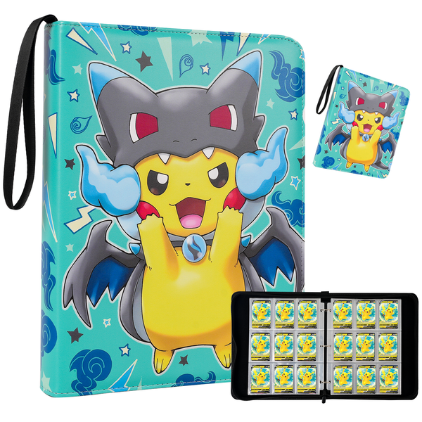 Game Card Binder 900 Pockets of Trading Card Binder with 9 Pocket Card Holder Binder contains 50 Removable Card Sleeves Card Collection Binder PU Organized