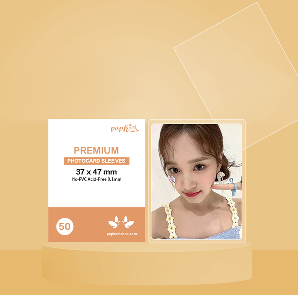 Kpop Photocard Sleeves 100 Microns｜ All Sizes Kpop photocards Clear Protector Acid-Free 37x47mm